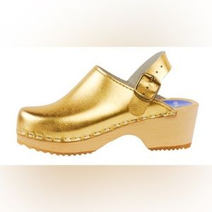 Cape Clogs Gold Metallic Clog